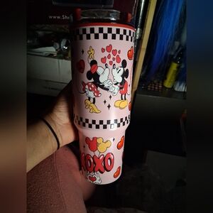 Mickey and Minnie Pink Tumbler